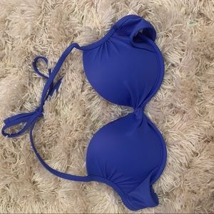 Blue bikini top